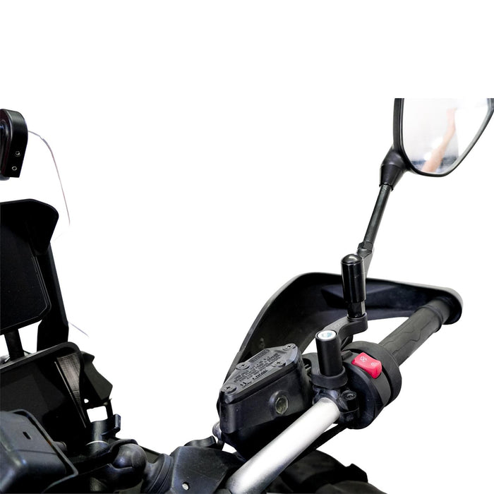 GP Kompozit Mirror Riser Extenders Black Compatible For CFMOTO 800MT 2022-2024
