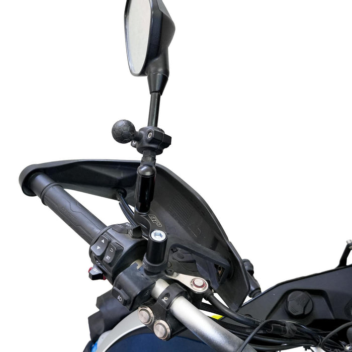 GP Kompozit Mirror Riser Extenders Black Compatible For CFMOTO 800MT 2022-2024