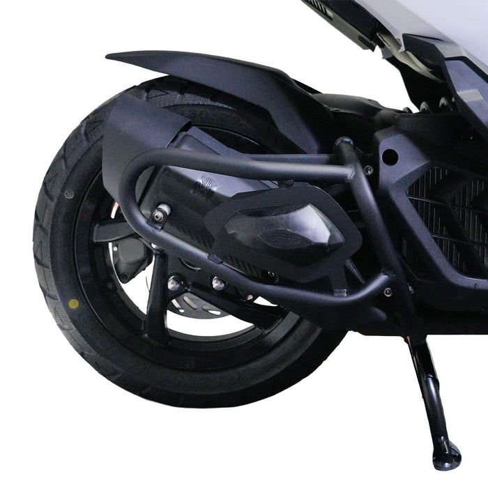 GP Kompozit Exhaust Guard Crash Bar Black Compatible For SYM ADX 125 2023-2025