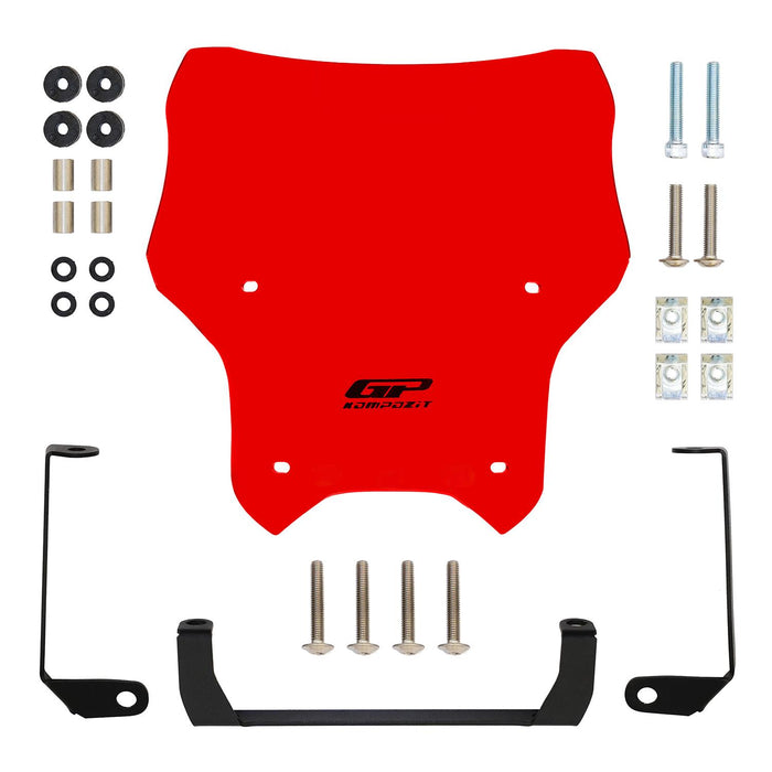 GP Kompozit Sport Windshield Windscreen Red Compatible For CFMOTO 250NK / 300NK 2023-2026