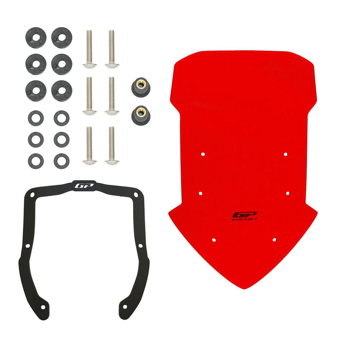 GP Kompozit Touring Windshield Windscreen Red Compatible For Honda NC750X 2021-2024