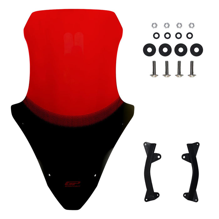 GP Kompozit Windshield Windscreen Red Compatible For Honda PCX125 / PCX150 2025-2026