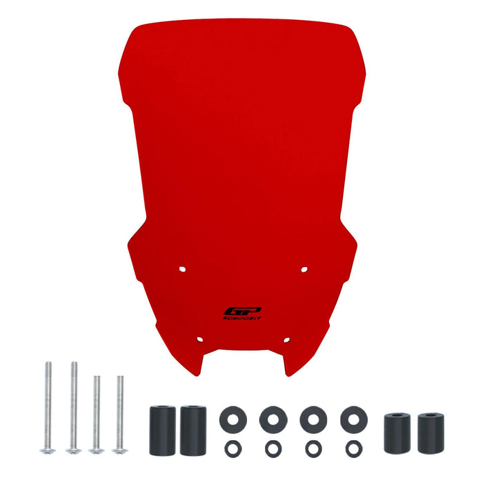 GP Kompozit Windshield Windscreen Red Compatible For Yamaha NMAX 125 / NMAX 155 2015-2020