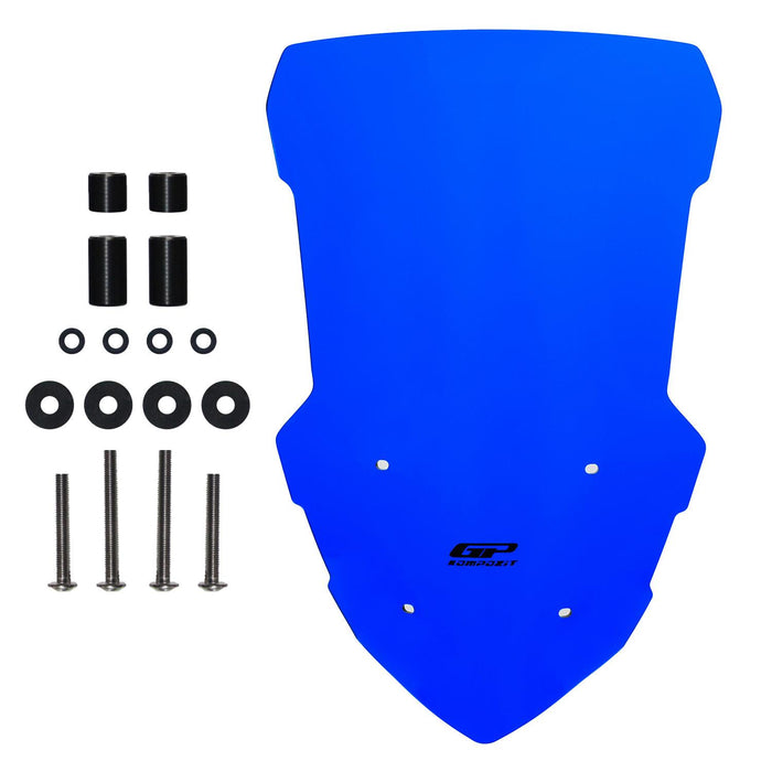 GP Kompozit Windshield Windscreen Blue Compatible For Yamaha NMAX 125 / NMAX 155 2021-2024