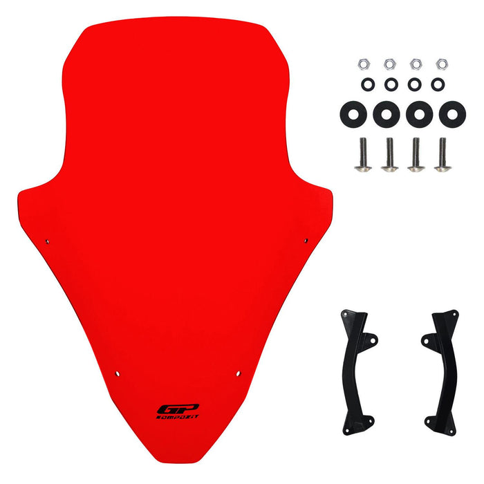 GP Kompozit Windshield Windscreen Red Compatible For Honda PCX125 / PCX150 2021-2024