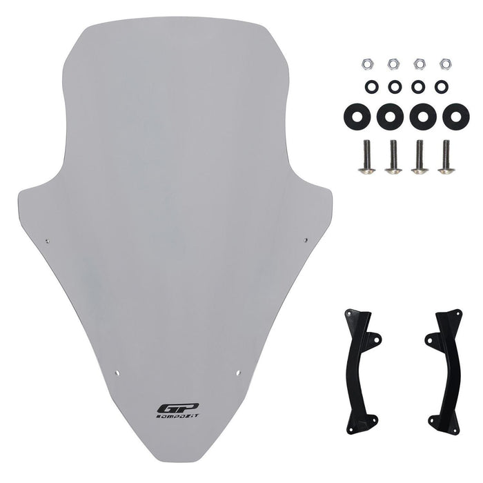 GP Kompozit Windshield Windscreen Gray Compatible For Honda PCX125 / PCX150 2021-2024