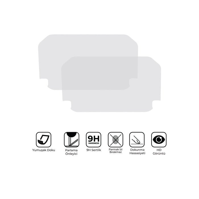 GP Kompozit 9H Nano Glass Dashboard Screen Protector Kit, Anti Glare, Ultra Slim, Hydrophobic Compatible For SYM ADX 250 2025-2026