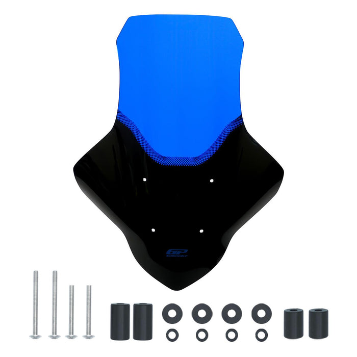 GP Kompozit Windshield Windscreen Blue Compatible For Yamaha NMAX 125 / NMAX 155 2021-2024