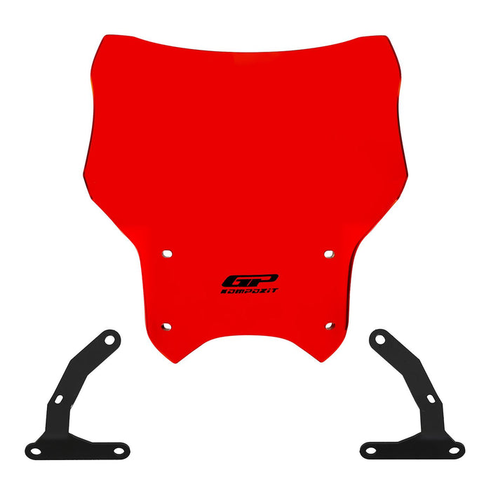 GP Kompozit Windshield Windscreen Red Compatible For Honda CB125R 2012-2024