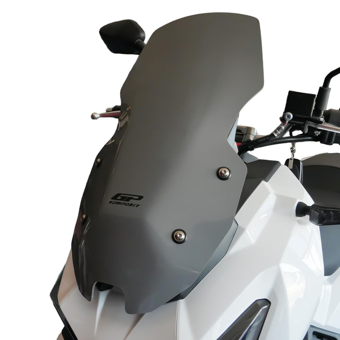 GP Kompozit Short Windshield Windscreen Gray Compatible For SYM ADX 125 2023-2025