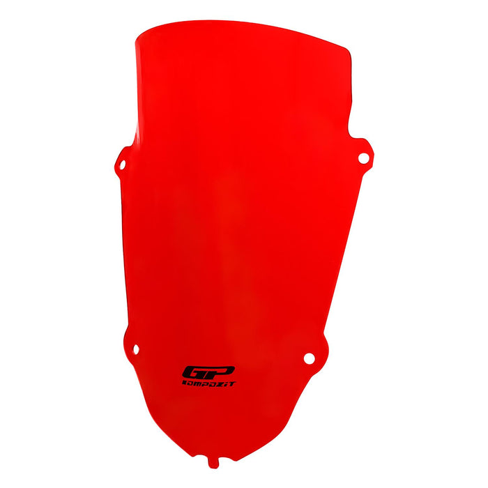 GP Kompozit Sport Windshield Windscreen Red Compatible For Yamaha YZF-R25 / YZF-R3 2019-2025