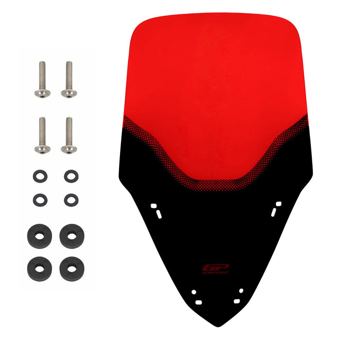 GP Kompozit Windshield Windscreen Red Compatible For Yamaha XMAX 250 2024-2026