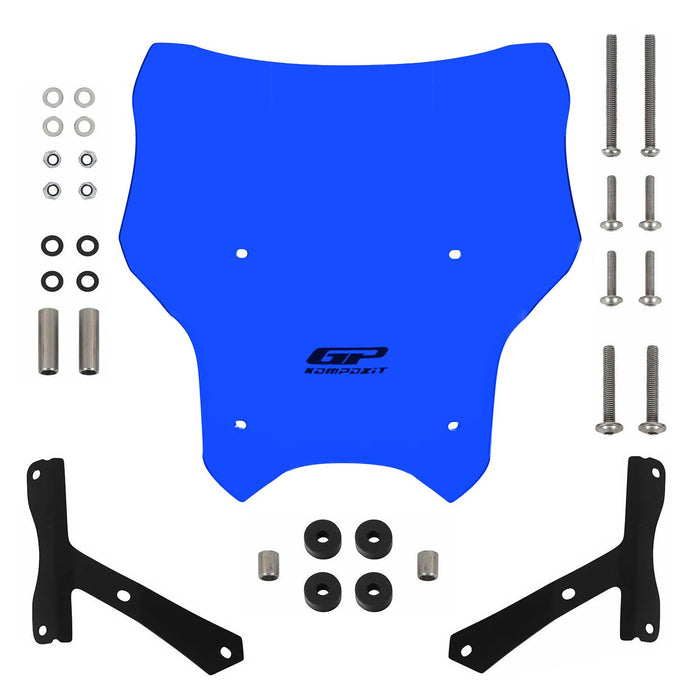 GP Kompozit Windshield Windscreen Blue Compatible For Hero Xpulse 200 2020-2024