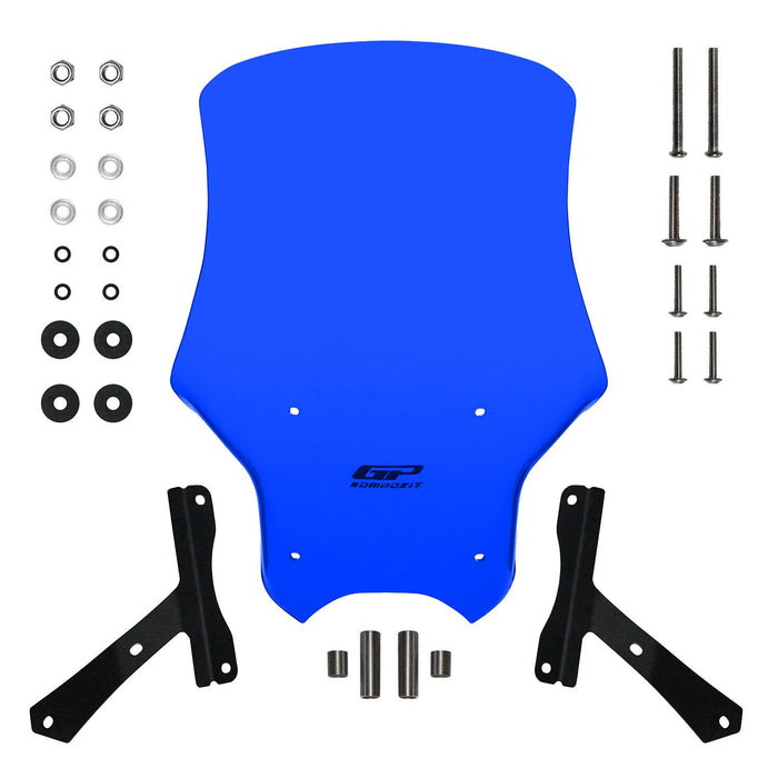 GP Kompozit Windshield Windscreen Blue Compatible For Hero Xpulse 200 2020-2024