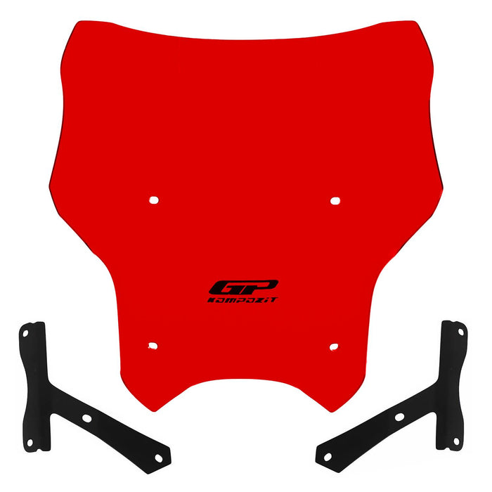GP Kompozit Windshield Windscreen Red Compatible For Hero Xpulse 200 2020-2024