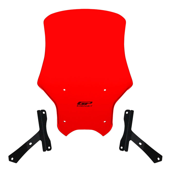 GP Kompozit Windshield Windscreen Red Compatible For Hero Xpulse 200 2020-2024