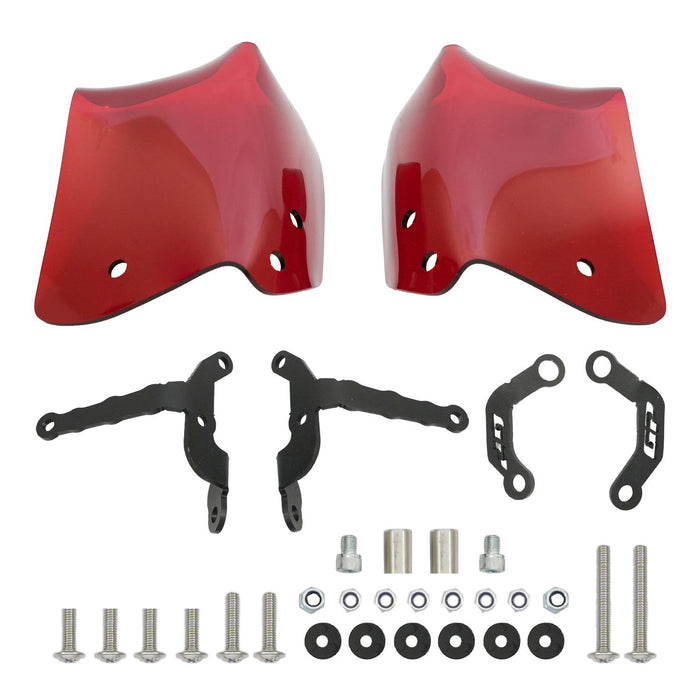 GP Kompozit Handguard Red Compatible For Honda Forza 250 / Forza 300 / Forza 350 / NSS300 / NSS350 2018-2024