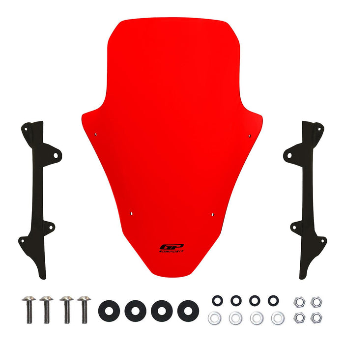 GP Kompozit Windshield Windscreen Red Compatible For Honda PCX125 / PCX150 2025-2026