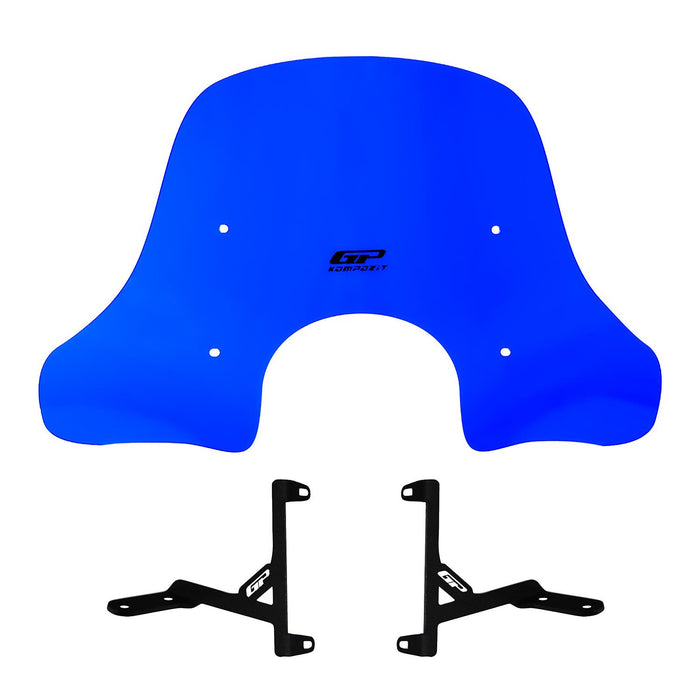 GP Kompozit Windshield Windscreen Blue Compatible For Arora Cappucino 50 / Cappucino 125 2019-2026
