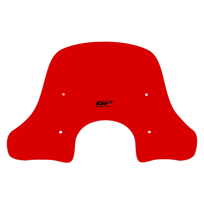 GP Kompozit Windshield Windscreen Red Compatible For Arora Cappucino 50 / Cappucino 125 2019-2026