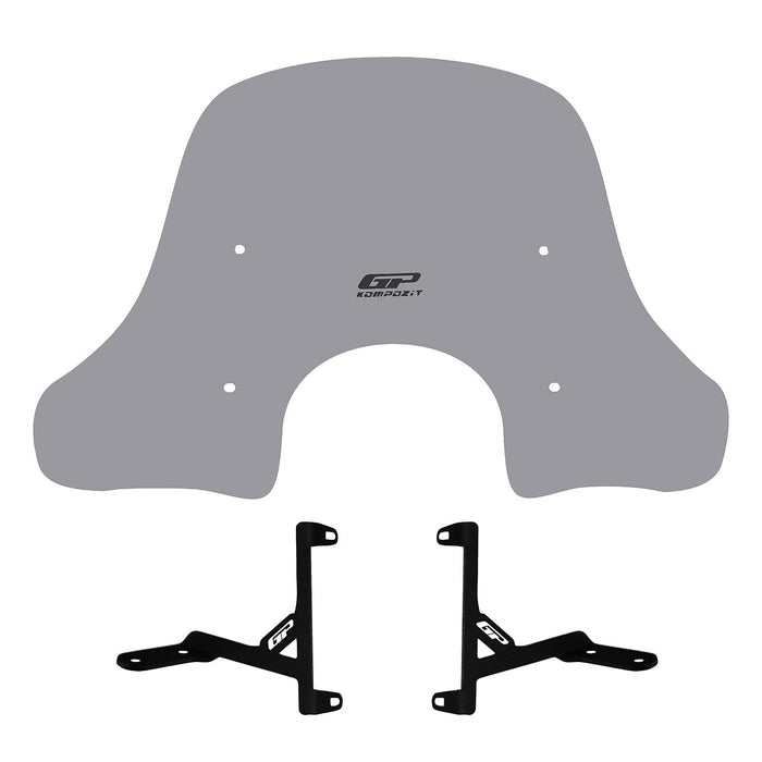 GP Kompozit Windshield Windscreen Gray Compatible For Arora Cappucino 50 / Cappucino 125 2019-2026
