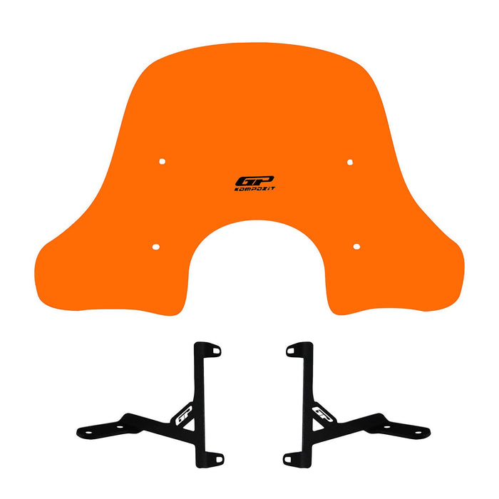 GP Kompozit Windshield Windscreen Orange Compatible For Arora Cappucino 50 / Cappucino 125 2019-2026