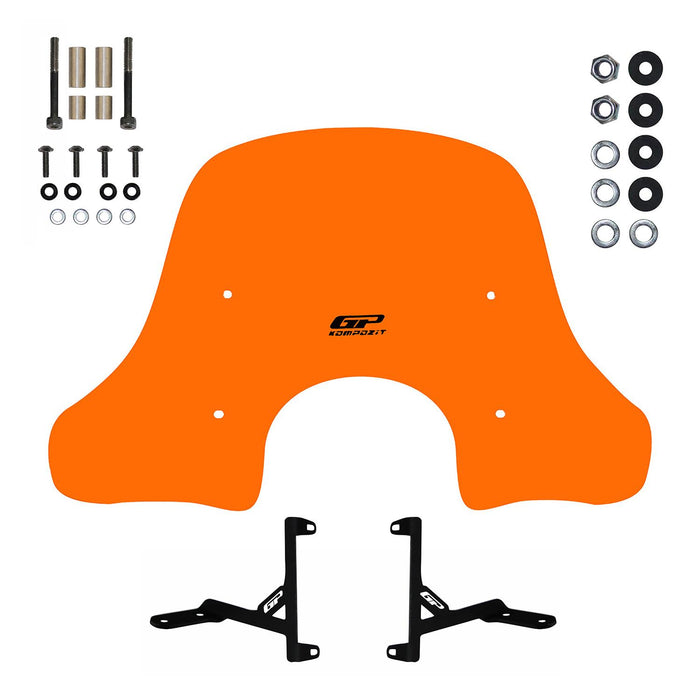 GP Kompozit Windshield Windscreen Orange Compatible For Arora Cappucino 50 / Cappucino 125 2019-2026
