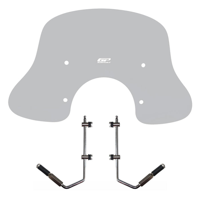 GP Kompozit Windshield Windscreen Gray Compatible For Vespa GTS 300 / GTS 150