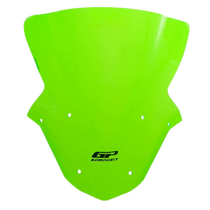 GP Kompozit Windshield Windscreen Green Compatible For Kawasaki ZX-10R 2011-2015
