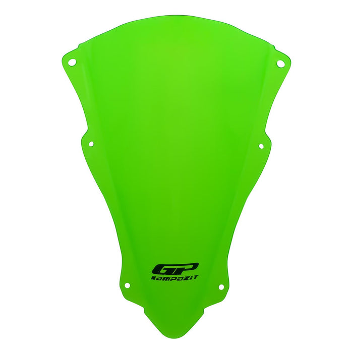 GP Kompozit Windshield Windscreen Green Compatible For Kawasaki ZX-4R / ZX-4RR 2024