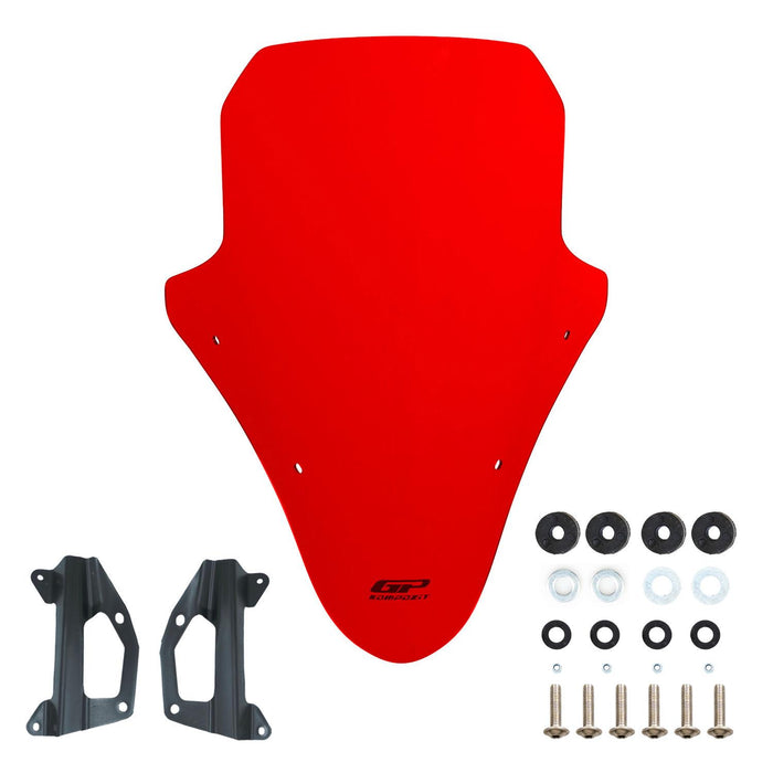 GP Kompozit Windshield Windscreen Red Compatible For Honda PCX125 / PCX150 2018-2020