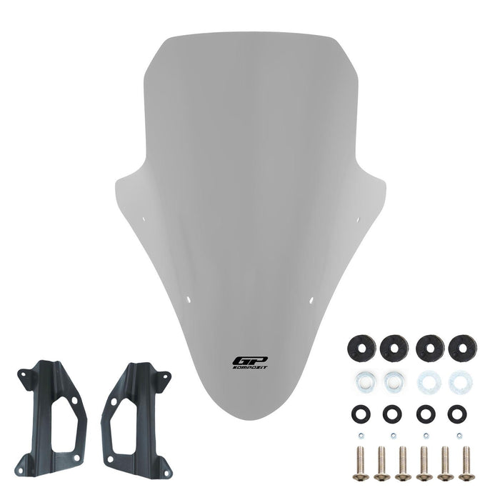 GP Kompozit Windshield Windscreen Gray Compatible For Honda PCX125 / PCX150 2018-2020