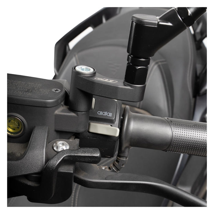 GP Kompozit Mirror Riser Extenders Black Compatible For Voge SR4 2022-2026