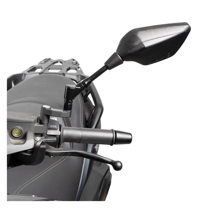 GP Kompozit Mirror Riser Extenders Black Compatible For Voge SR4 2022-2026
