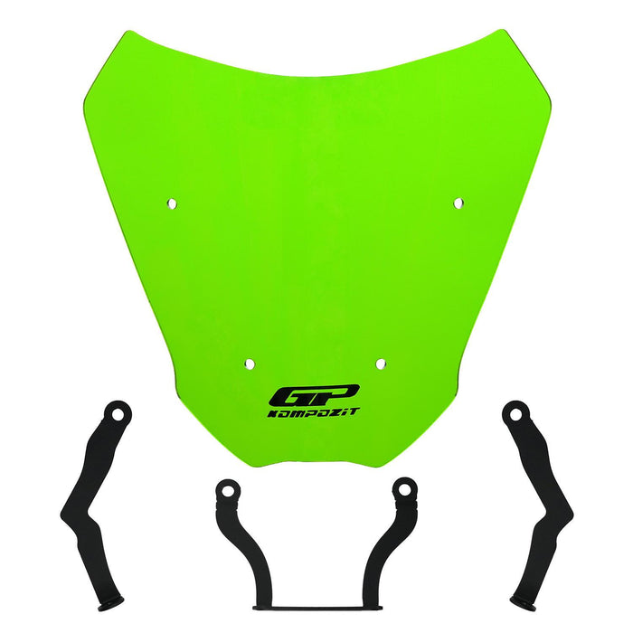 GP Kompozit Short Windshield Windscreen Green Compatible For CFMOTO 250CL-X / 300CL-X 2022-2026
