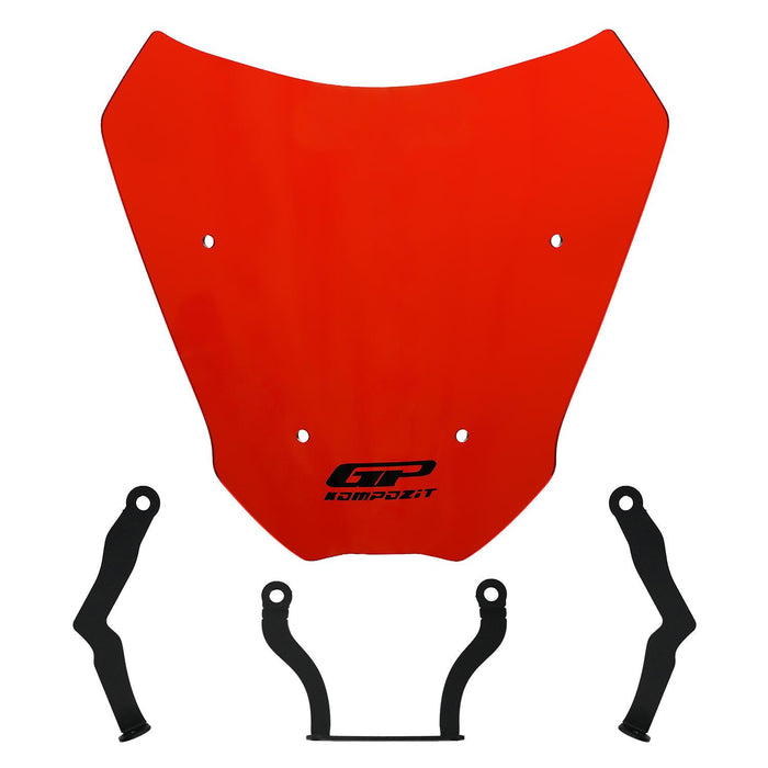 GP Kompozit Short Windshield Windscreen Red Compatible For CFMOTO 700CL-X 2022-2026