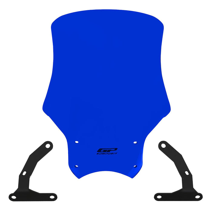GP Kompozit Windshield Windscreen Blue Compatible For Honda CB125R / CB250R / CB300R 2018-2024