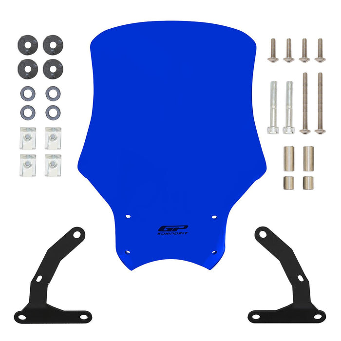 GP Kompozit Windshield Windscreen Blue Compatible For Honda CB125R / CB250R / CB300R 2018-2024