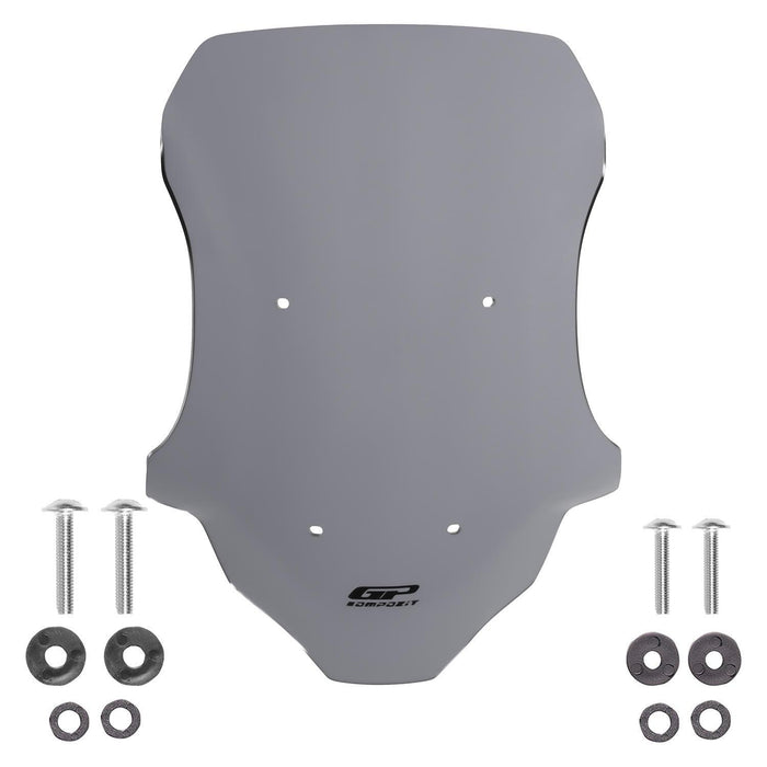 GP Kompozit Short Windshield / Windscreen Gray Compatible with Honda ADV350 2023-2026