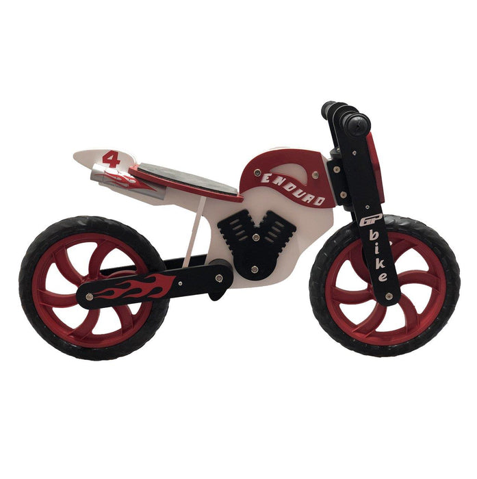 GP Bike Enduro Wooden Balance Bike For Kids Red