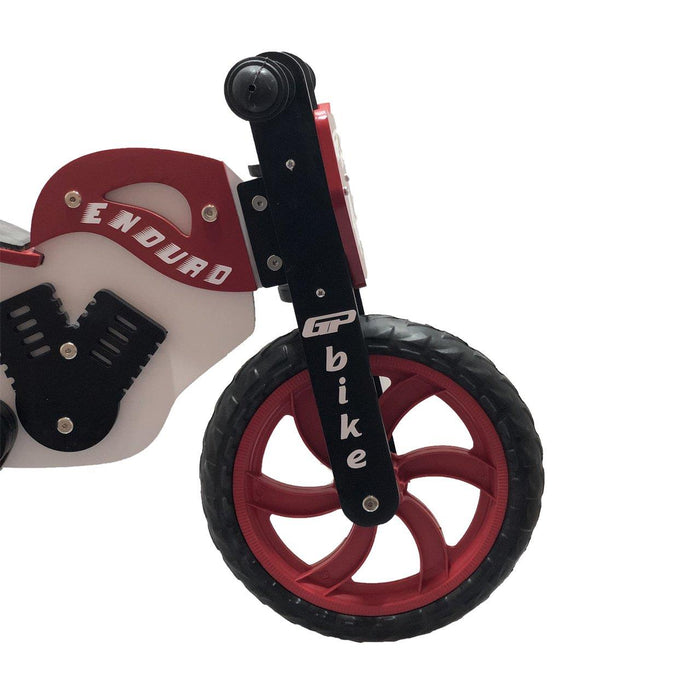 GP Bike Enduro Wooden Balance Bike For Kids Red