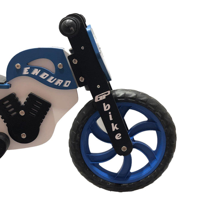 GP Bike Enduro Wooden Balance Bike For Kids Blue