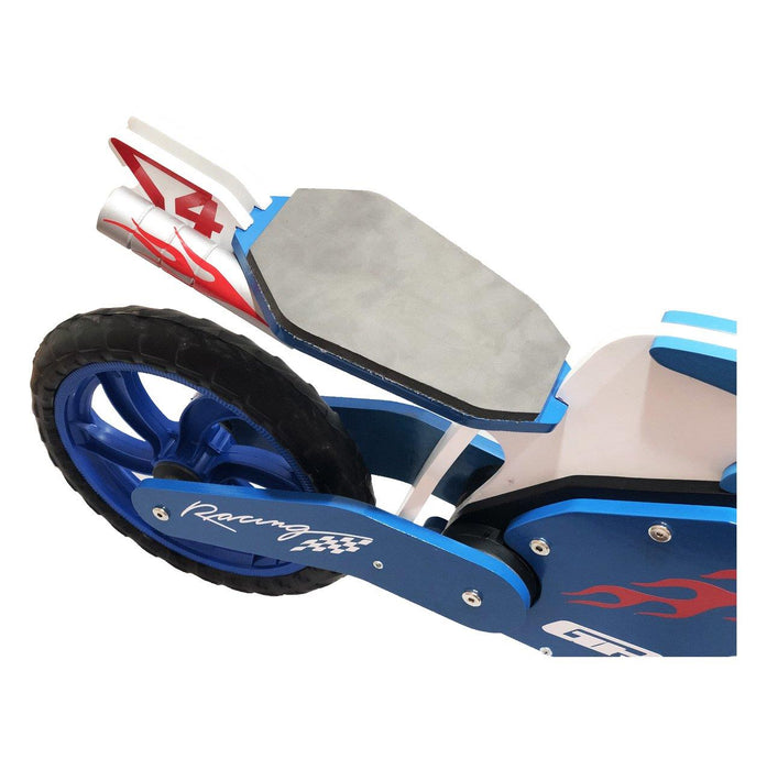 GP Bike Racing Wooden Balance Bike For Kids Blue