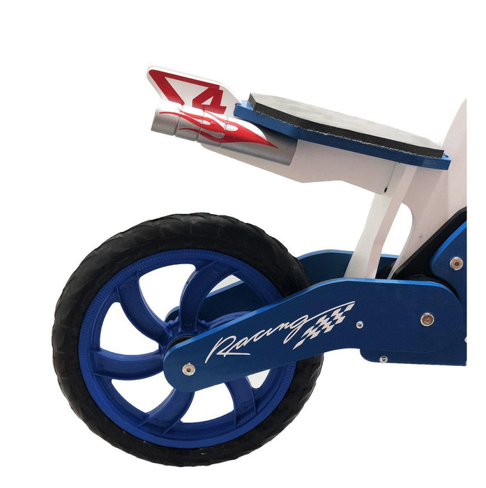 GP Bike Racing Wooden Balance Bike For Kids Blue