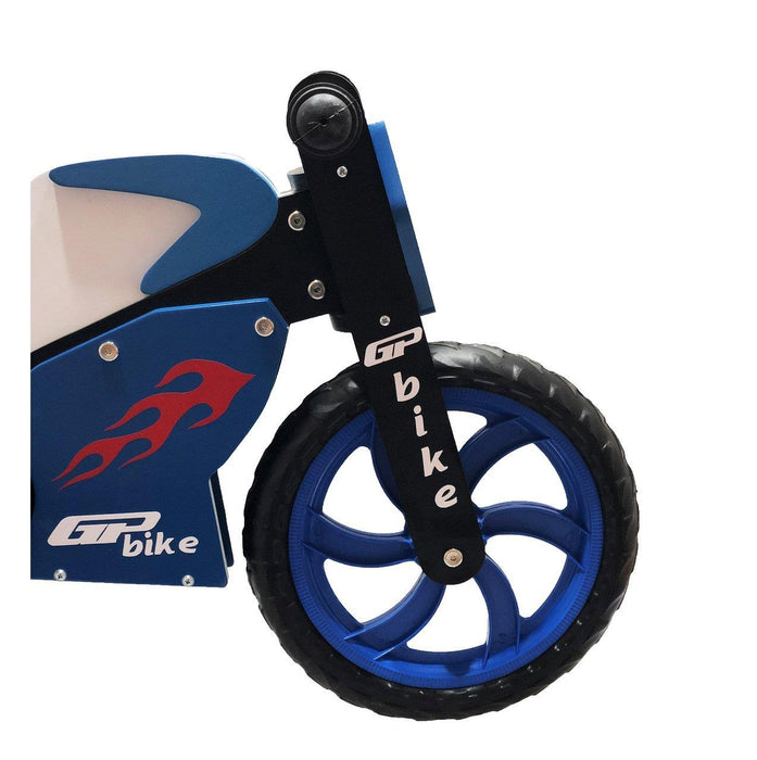 GP Bike Racing Wooden Balance Bike For Kids Blue