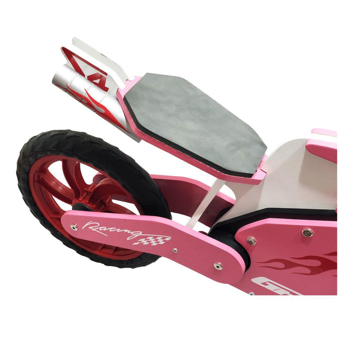 GP Bike Racing Wooden Balance Bike For Kids Pink