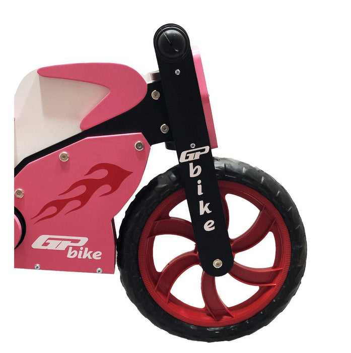 GP Bike Racing Wooden Balance Bike For Kids Pink