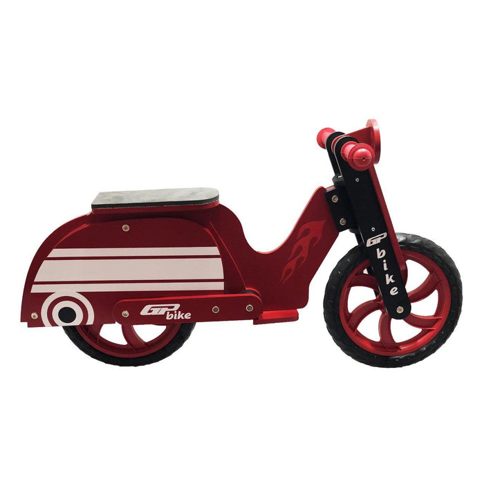 GP Bike Scooter Wooden Balance Bike For Kids Red