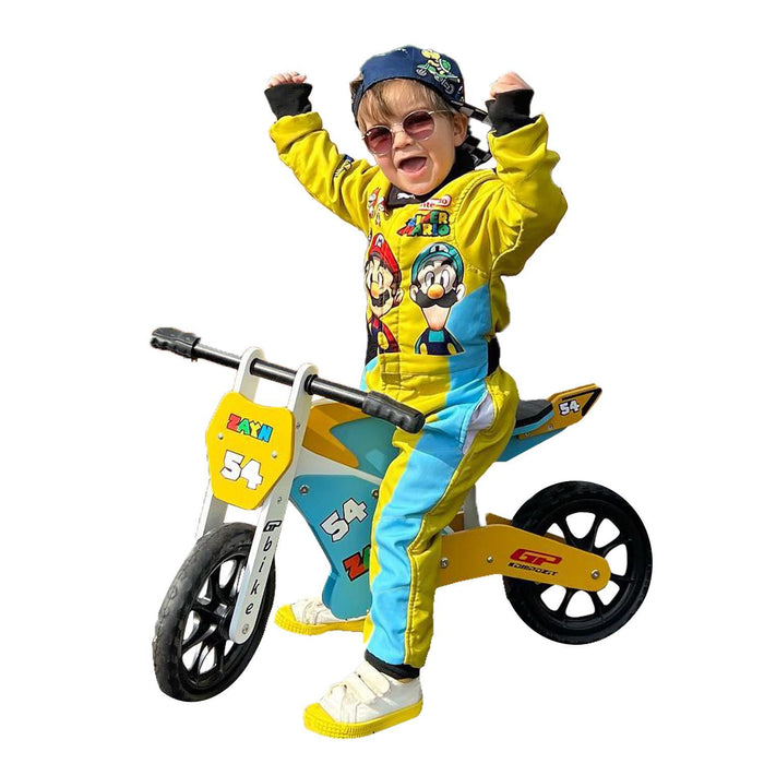 GP Bike Zayn Wooden Balance Bike Blue