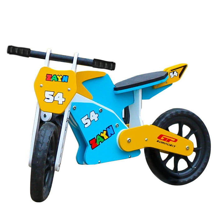 GP Bike Zayn Wooden Balance Bike Blue